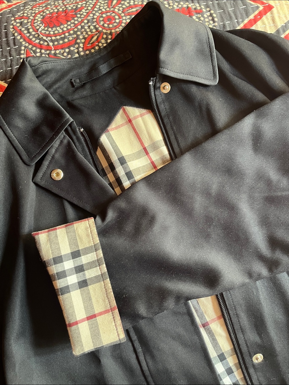 Black rain jacket